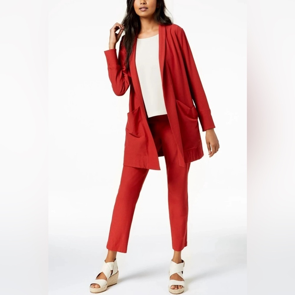 Eileen Fisher Relaxed Open-Front Jacket, Size S